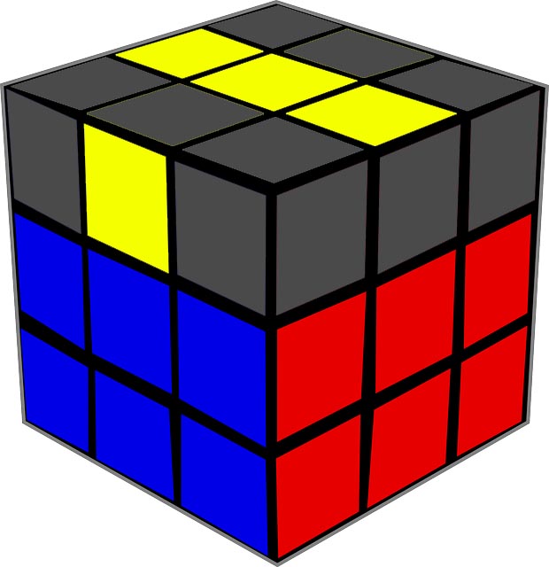 Faltbarer Rubik's Cube