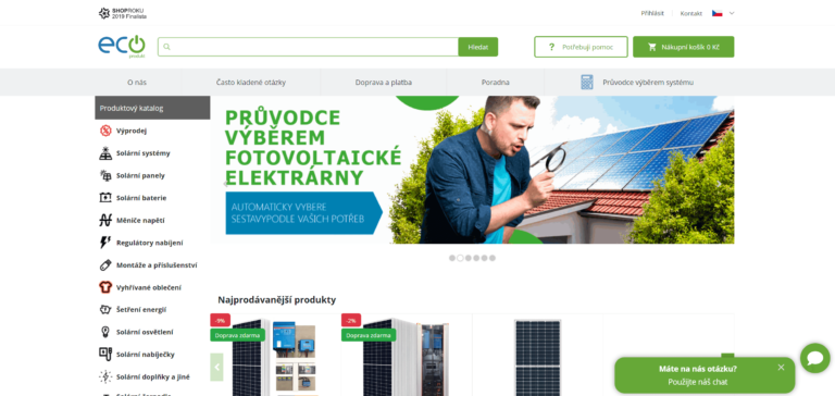 Webová prezentace Ecoprodukt